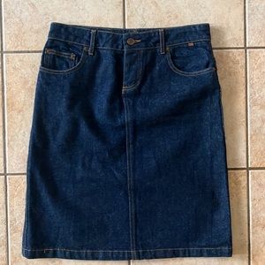 Paul Frank Dark Denim‎ Midi Skirt, Sz 7